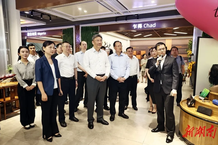 湖南農(nóng)業(yè)集團(tuán)黨委書記、董事長龔小波匯報 打造對非農(nóng)業(yè)合作產(chǎn)貿(mào)一體化新模式